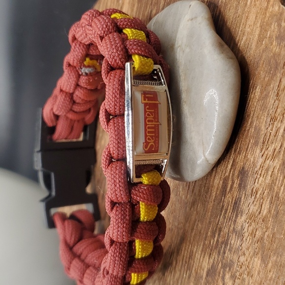 B3121 semper fi braided survivalist high end bracelet rustic - Picture 1 of 3